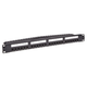 Monoprice 24-port Cat6 Unshielded 180-degree UL Listed Patch Panel, 1U, 110/Dual IDC, with Wire Support Bar, PoE+ (TAA)