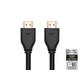 Monoprice 8K Certified Ultra High Speed HDMI Cable - HDMI 2.1, 8K@60Hz, 48Gbps, CL2 In-Wall Rated, 24AWG, 20ft, Black