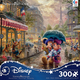 Mickey and Minnie in Paris Puzzle (Thomas Kinkade Disney Collection) 300 Oversized Pieces