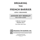 Breaking the French Barrier - Level 1 (Beginning) Answer Key