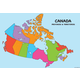 Canada Poly Map Chart Write-On/Wipe-Off (Poly Maps)