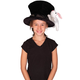 Kids Magician Plush Hat with Rabbit