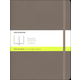 Classic Earth Brown Softcover X-Large Notebook - Plain