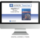 Saxon Math Homeschool Algebra 1 Teacher Digital License 1 Year Digital 4th Edition