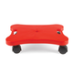Plastic Scooter Board with Safety Handles: Red (Heavy Duty)