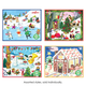Holiday Jigsaw Puzzle - Mini 36 piece puzzle - assorted