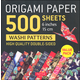 Origami Paper 500 Sheets Washi Patterns 6