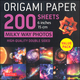 Origami Paper 200 sheets Milky Way Photos 6