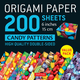 Origami Paper 200 sheets Candy Patterns 6