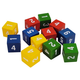 Number Dice (1-6, 4 colors, set of 12)
