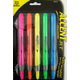 Accent Retractable Chisel Highlighters-5 asst