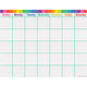 Write-On/Wipe-Off Colorful Calendar