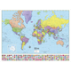 World Advanced Political Laminated Rolled Map