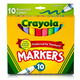 Crayola Broad Line Markers Bold and Bright 10 Count