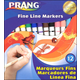 Prang Fine Line Washable Markers - 12 Color Set