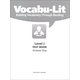 Vocabu-Lit J Test Answer Key (Common Core Edition)