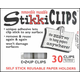 StikkiClips - Set of 30 White