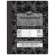 Dual Ruled Composition Book - Dark Gray Cover (Grid & Wide)