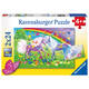 Rainbow Horses Puzzles (Two 24-piece puzzles)