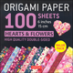 Origami Paper 100 Sheets Hearts & Flowers 6