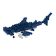 Nanoblock - Hammerhead Shark Mini (120+ Pieces)
