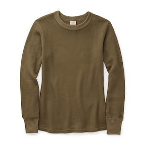 women's waffle thermal shirts