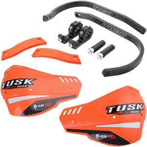 Tusk D-Flex Pro Handguards White 1 1/8 Bars