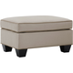 Briarwood Microfiber Ottoman - Light Taupe / Khaki | Raymour & Flanigan