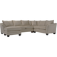 Foresthill 4-pc. Microfiber Sectional Sofa - Light Taupe | Raymour ...