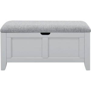 Kylie Chenille Lift-Top Storage Bench | Benches | Raymour and Flanigan ...