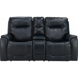 Barnett 2-pc. Leather Power Sofa and Console Loveseat Set | Raymour ...