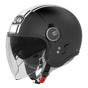 Nolan N21 Durango Sunvisor Open Face Motorcycle Bike Crash Helmet Flat Black