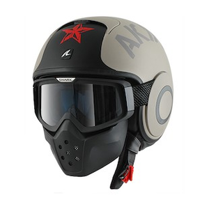 Shark Raw Helmet Stripe XSmall Convertible Motorcycle Crash Helmet