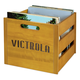 Victrola Wooden Record and Vinyl Crate (Natural)