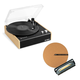 Victrola Eastwood 3-Speed Dual-Bluetooth Hybrid Turntable with Record Care Kit