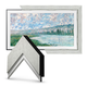 Deco TV Frames Customizable Frame for Samsung The Frame 2021 32 TV (Contemporary Silver)