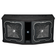 Kicker 41DL7122 Dual 12 Q-Class Subwoofers in Ported 2-Ohm Enclosure