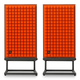 JBL Synthesis L100 Classic Bookshelf Loudspeakers with JS-120 Speaker Stands - Pair (Orange)