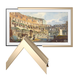 Deco TV Frames 85 Customizable Alloy Scoop Frame for Samsung The Frame TV 2021-2023 (Pale Gold)