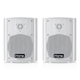iHome Audio iHSI-W650BT-PR-WHT 6.5 Waterproof Mountable Outdoor Bluetooth Speakers - Pair (White)