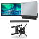 Furrion FDUF65CSA 65 Aurora Full Shade Outdoor TV Bundle with 2.1-Channel Soundbar, TV Mount, and Weatherproof TV Cover