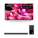 Sony XR55X90K 55 BRAVIA 4K HDR Full Array LED Smart TV (2022) with HTG700 3.1 Channel Soundbar with 3D Audio and Bluetooth