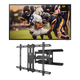 Samsung QN65LST7TA 65 The Terrace QLED 4K UHD Outdoor Smart TV with Kanto PDX650 Articulating Full Motion TV Mount for 37 - 75 TV (Black)