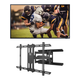 Samsung QN55LST7TA 55 The Terrace QLED 4K UHD Outdoor Smart TV with Kanto PDX650 Articulating Full Motion TV Mount for 37 - 75 TV (Black)
