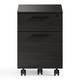 BDI Linea 6227 Mobile File Pedestal (Charcoal Stained Ash)