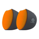 OC Acoustic Newport Plug-in Bluetooth Speakers - Pair (Orange/Black)