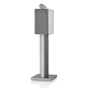 Bowers & Wilkins 705 S3 2-Way Bookshelf Speaker (Satin White) FS-700 Floor Stand (Silver) - Each