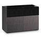 Salamander Chameleon Collection Seattle 329 Twin Speaker Integrated Cabinet (Gray Oak with Black Glass)