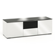 Salamander Chameleon Collection Miami 236 Triple Speaker Integrated Cabinet (High Gloss White with Black Glass Top)