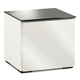 Salamander Chameleon Collection Miami 217 AV Cabinet (High Gloss White with Black Glass Top)